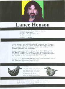 Lance Henson (GfbV München, AGIM 1999)