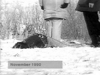 Polizeiphoto des Leichnams von Neil Stonechild (1990)